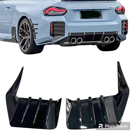 BMW G87 Gloss Black Back Bumper Inserts