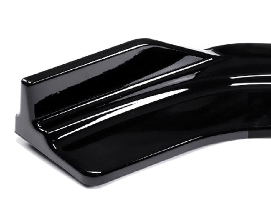 Universal Gloss Black 4-Piece Front Spoiler With Red Lip
